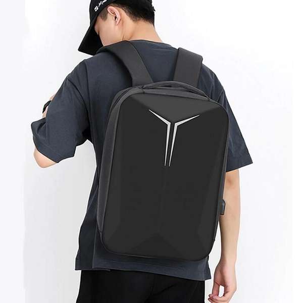 JG20375373 Large Capacity 18 Hard Shell Backpack With USB Port