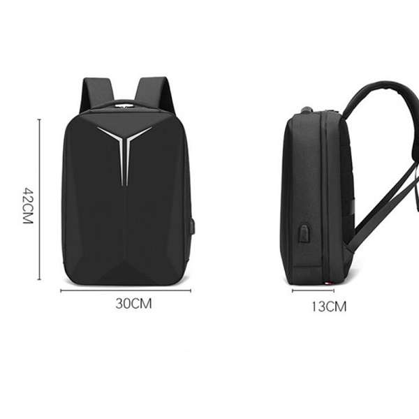 JG20375373 Large Capacity 18 Hard Shell Backpack With USB Port