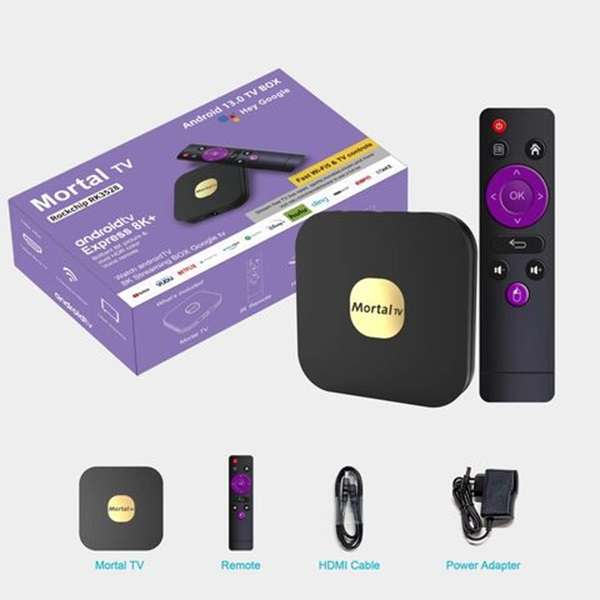JG20375545 Mortal TV Android 13.0 TV Box with Hey  Google 8K 2gb+16gb