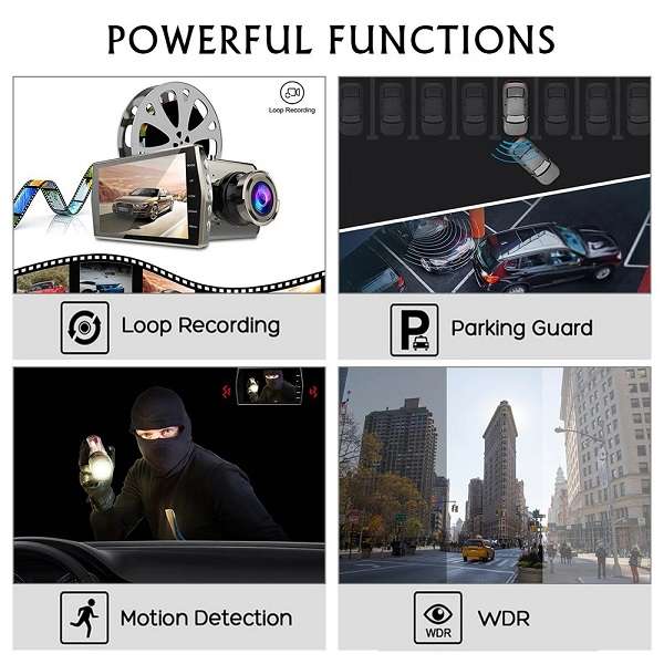 Aerbes AB-Q611 In-Vehicle Camera High-Definition Car Security & Dash Recording