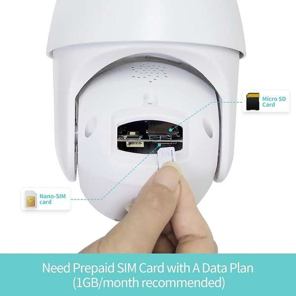S10-4G 7.8W Solar Powered Surveillance PTZ Camera With Voice Monitor And PIR Ubox App