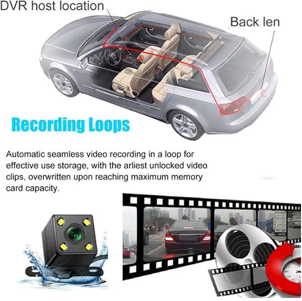 Baihuo MY-7356 DVR Mirror Dash Camera