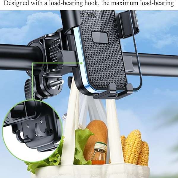 Treqa  BT-24 360° Rotating Handlebar Bike Phone Holder