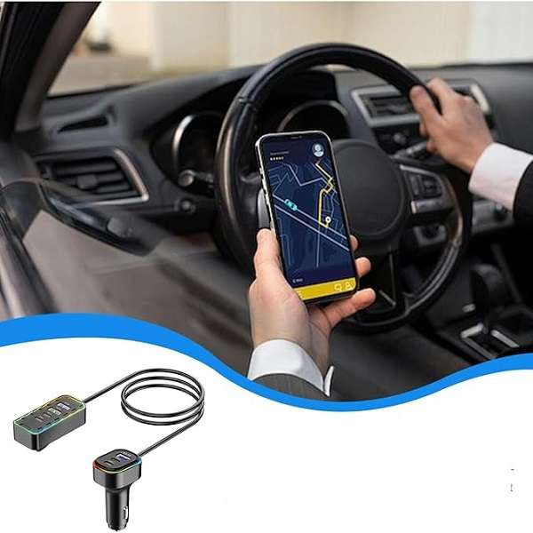 Aerbes AB-CZ33 Car Charger With 4 PD Ports + 3 USB Charging Ports 22.5W