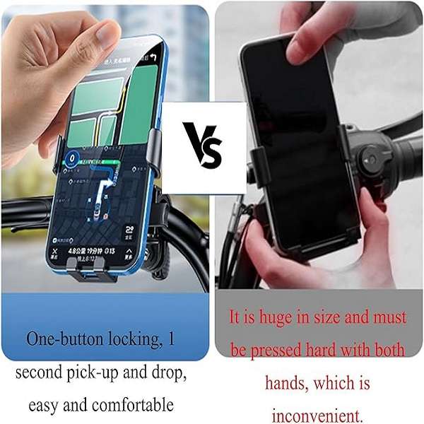 Treqa  BT-24 360° Rotating Handlebar Bike Phone Holder