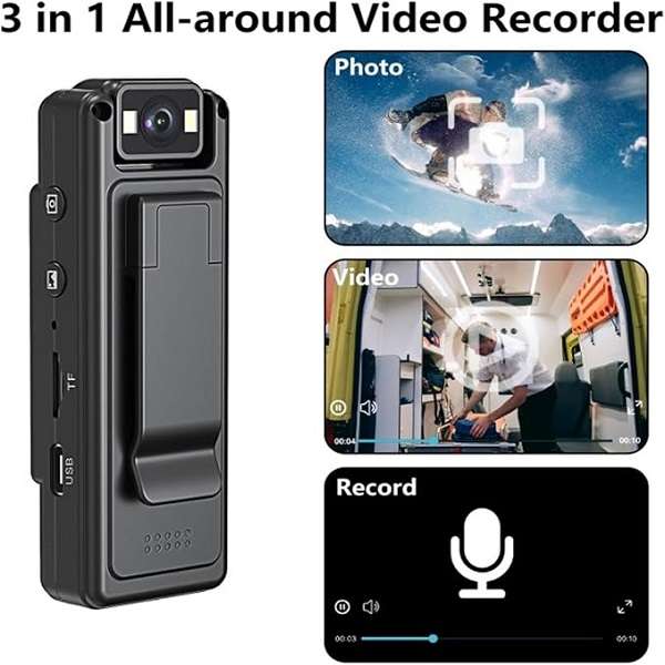 Aerbes AB-SX16 1080P Mini Body Camera
