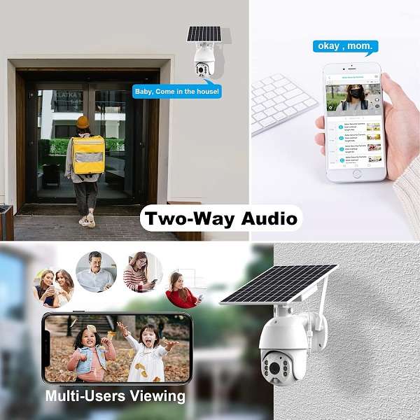 S10-WiFi 7.8W Solar Powered Surveillance Camera With Voice Monitor And PIR