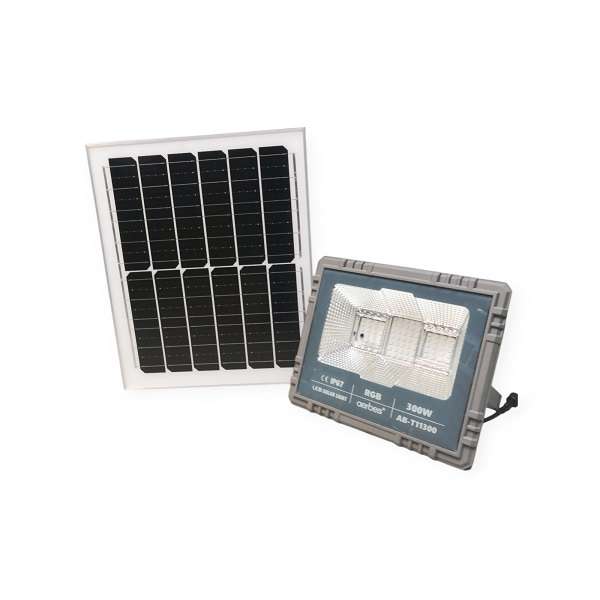 Aerbes AB-T11300 300W 74LED Solar RGB Flood  Light 13000mah Battery With Remote Control