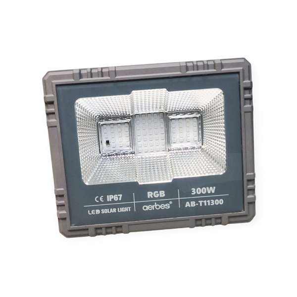 Aerbes AB-T11300 300W 74LED Solar RGB Flood  Light 13000mah Battery With Remote Control