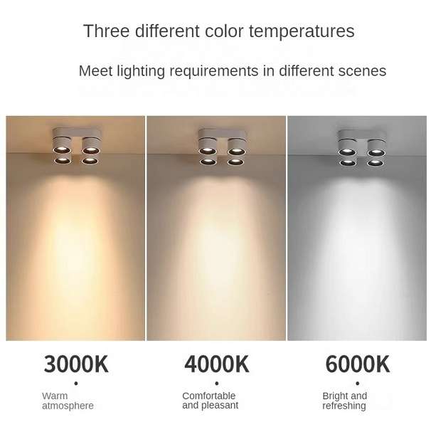 Aerbes AB-XD44 72W 4 Panel Spotlight With Wide Angle Positive White Light