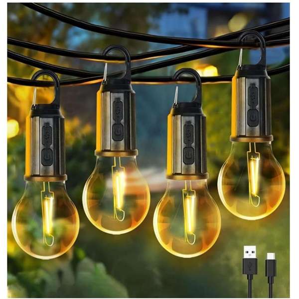 Wolulu AS-32771 3 Mode Rechargeable Hanging Hook Clip Camping Light
