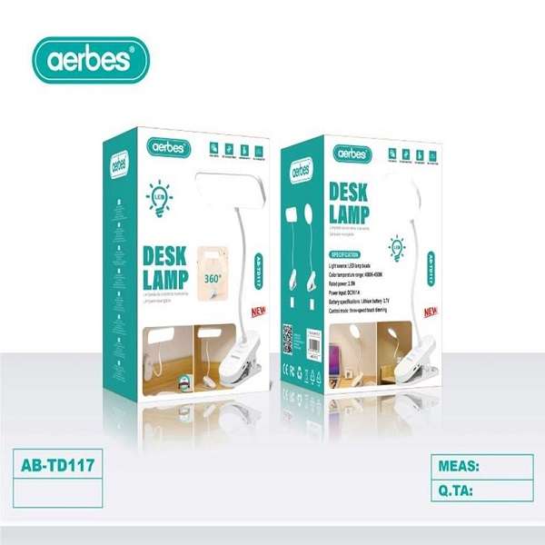 Aerbes AB-TD117 360 Clip On Desk Lamp
