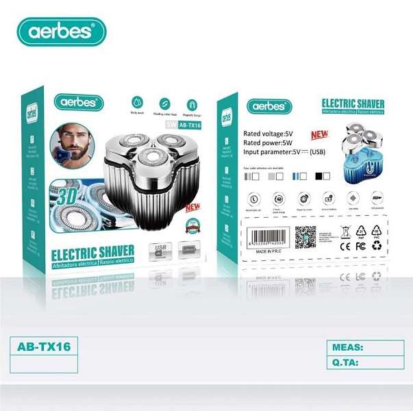 Aerbes AB-TX16 Rechargeable Electric Shaver 5V 5W