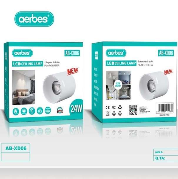 Aerbes AB-XD06 LED Cylinder Spotlight 24W