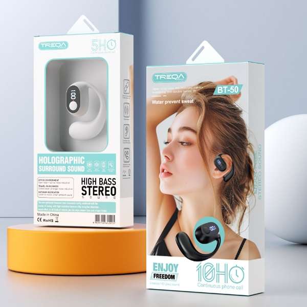 Treqa BT-50 Bone Conduction Bluetooth Single Earphone