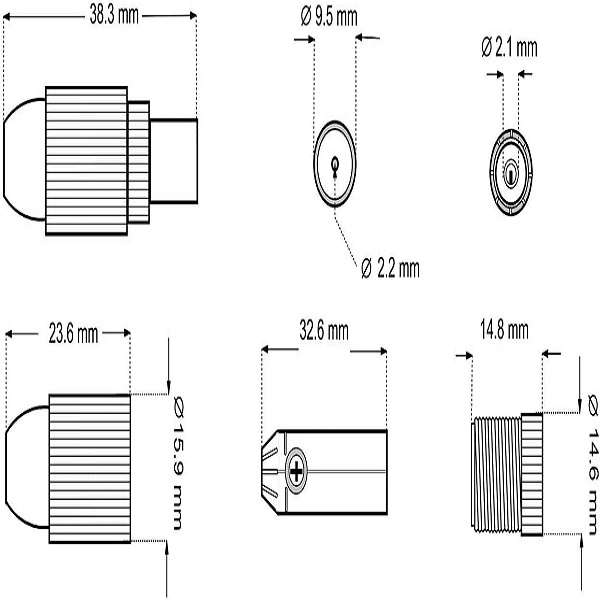 SE-L199 Coaxial Antenna Connector Pack of 100