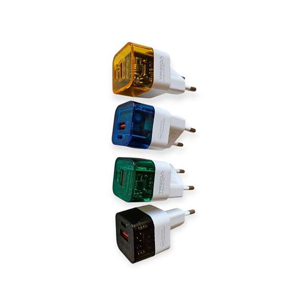 Treqa CS-237PD 38W USB + PD Charging Head With Type C To Lightning Cable