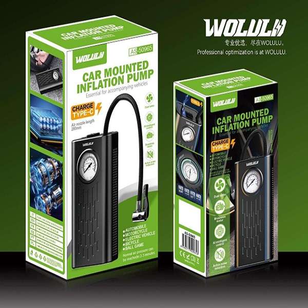 Wolulu AS-50965 Rechargeable Electric Cordless Air Pump