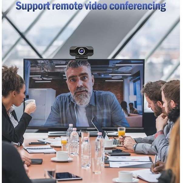 Aerbes AB-SX22 1080P Full HD Web Camera With Built-In Microphone For Laptop or Desktop Online Vid...