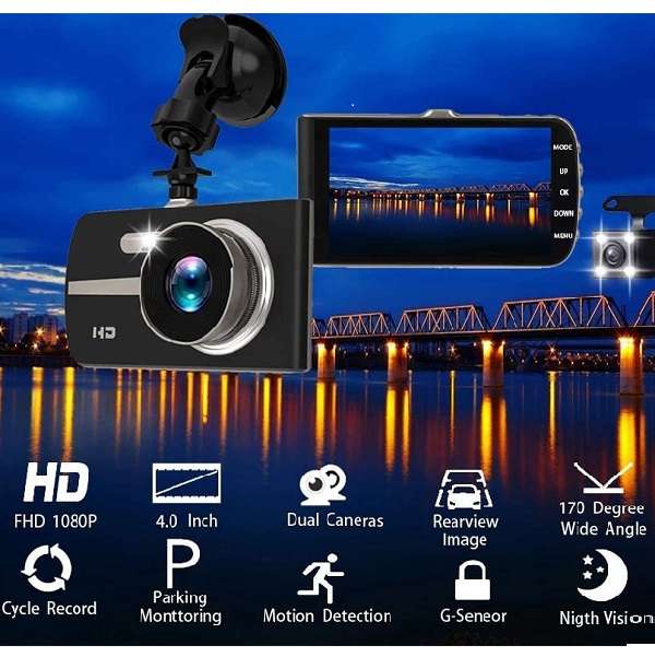 Aerbes AB-Q612 1080P HDR Vehicle Dashboard Camera