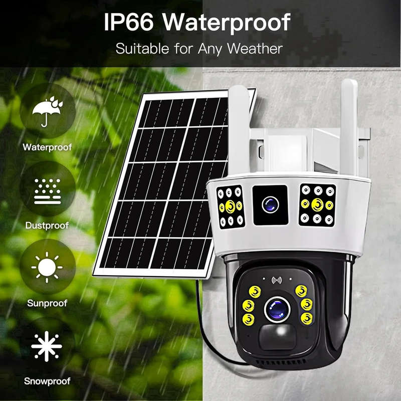 JG20375629 4G Solar Powered Camera V380 Pro App VTS01-G