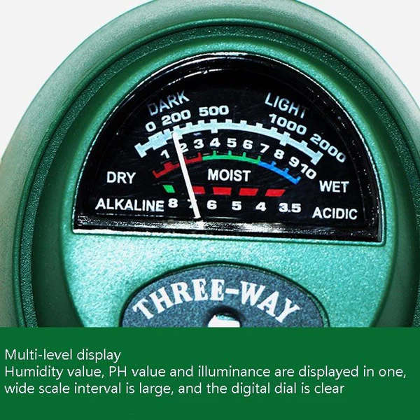JG20375687 3 IN 1 Soil PH, Moisture and Light Meter