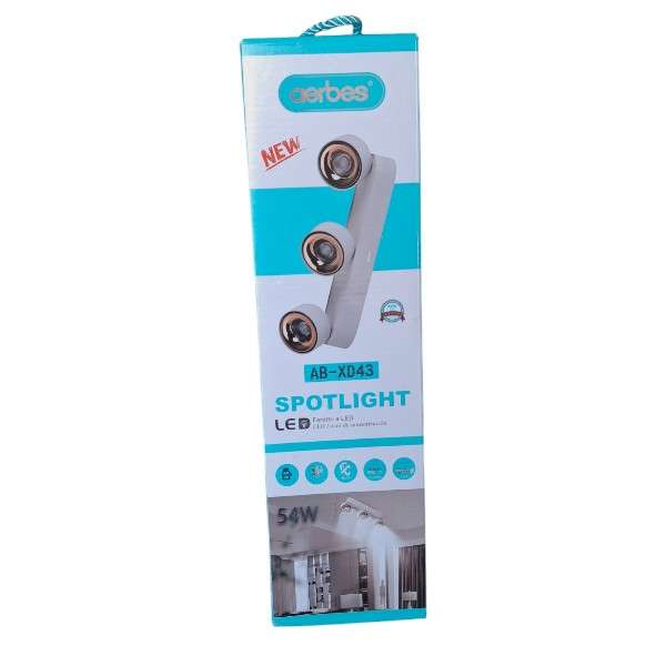 Aerbes AB-XD43 54W 3 Panel Spotlight With Wide Angle Positive White Light