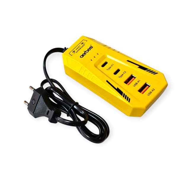 Aerbes AB-PC13 60W 3.1A Power Socket Charger 2PD+2USB Port