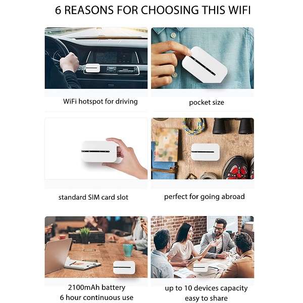 DT2002 4G LTE Moblie Wifi Pocket Router With A Simcard Slot