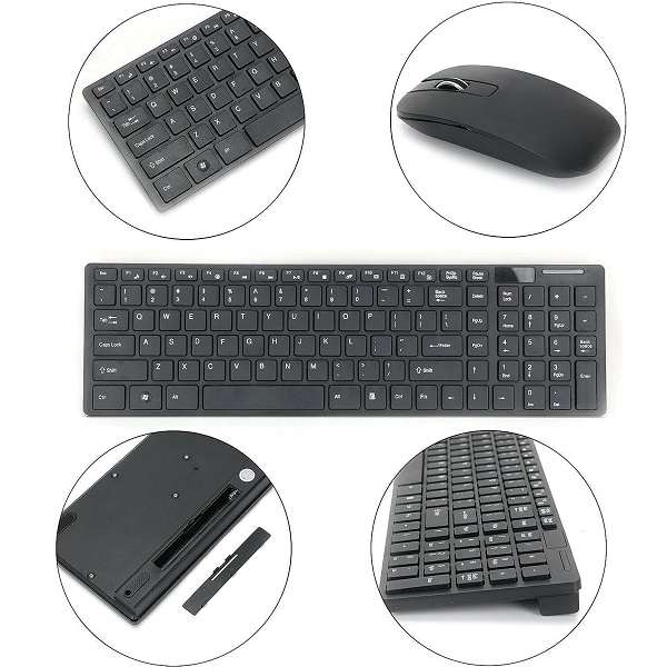 K-06 2.4ghz Wireless Ultra Thin Battery Opearted Keyboard And Mouse Set