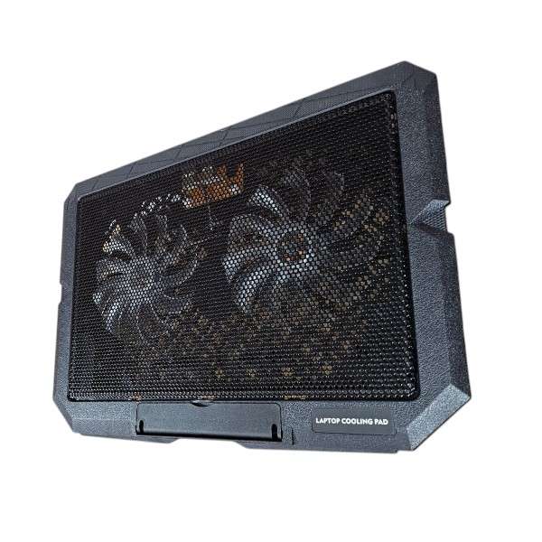 Baihuo MY-7081 2 Fan Laptop Cooler With Blue LED Light And Dual USB Port