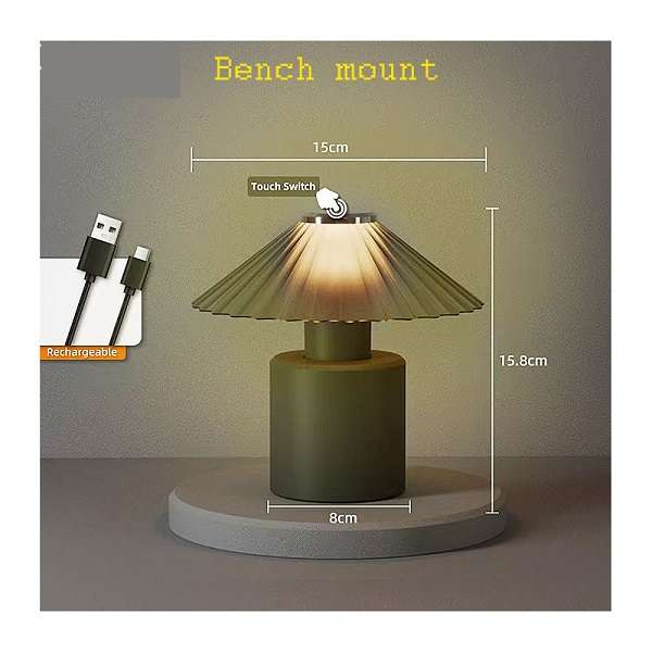 PM-150 Warm Glow Modern Touch-Sensor Rechargeable Table Lamp
