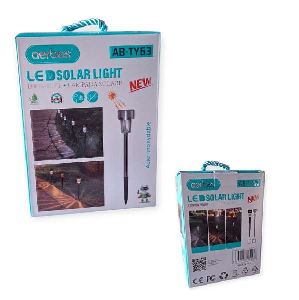 Aerbes AB-TY63 Pack Of 3 Garden Solar Pathway White Light