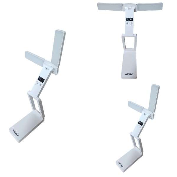 Wolulu AS-51060 1200mAh Battery  LED Rechargeable Folding Lamp 3 Color Temperatures
