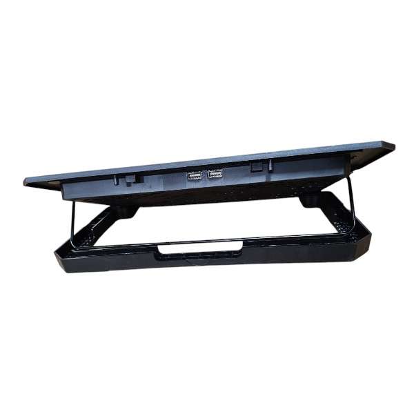 Baihuo MY-7081 2 Fan Laptop Cooler With Blue LED Light And Dual USB Port