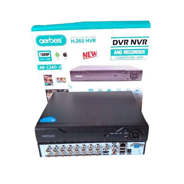 Aerbes AB-C240-3 16 Channel DVR AHD Recorder Android And IOS Compatible 200W 1080P