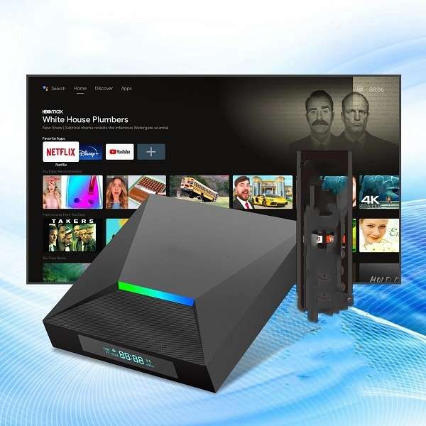 Tangka TK-TV03 Android TV Box 8GB RAM + 128GB Storage 4K Ultra HD Streaming And Dual-Band WiFi