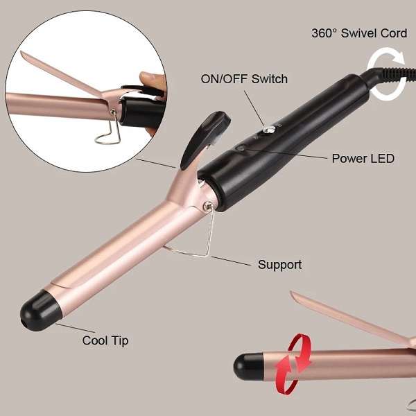 Aerbes AB-MF17 70W Professional Electronic Hair Curling Iron