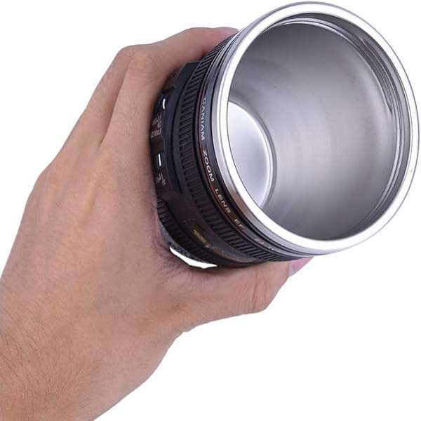 JG20375678 Stainless Steel Camera Lens  Coffee Mug