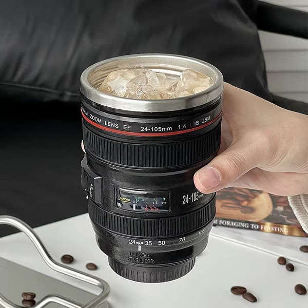 JG20375678 Stainless Steel Camera Lens  Coffee Mug
