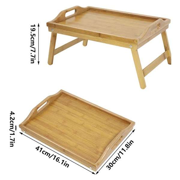 JG20375694 Portable Bed Tray Table With Folding Legs For Serving 50cm  x 30cm