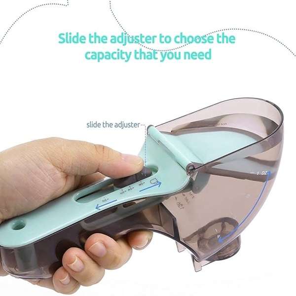 JG20375680 Push Gear Adjustable Measuring Spoon Baking Tool Set of Two