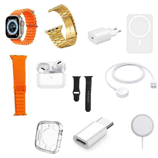 Y-50 Suit Max 13 in 1 Smart Watch Accessory Set With Earphones, Extra Straps, Chargers And Covers