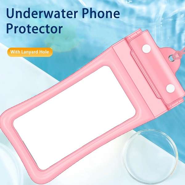 JG20375657 Double Sealed Waterproof 6 Inch Phone Pouch (Three-Fold Inflatable)