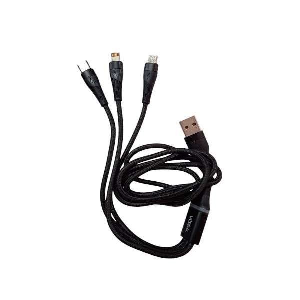 Treqa CA-867 3 In 1 66W Fast Charging Cable
