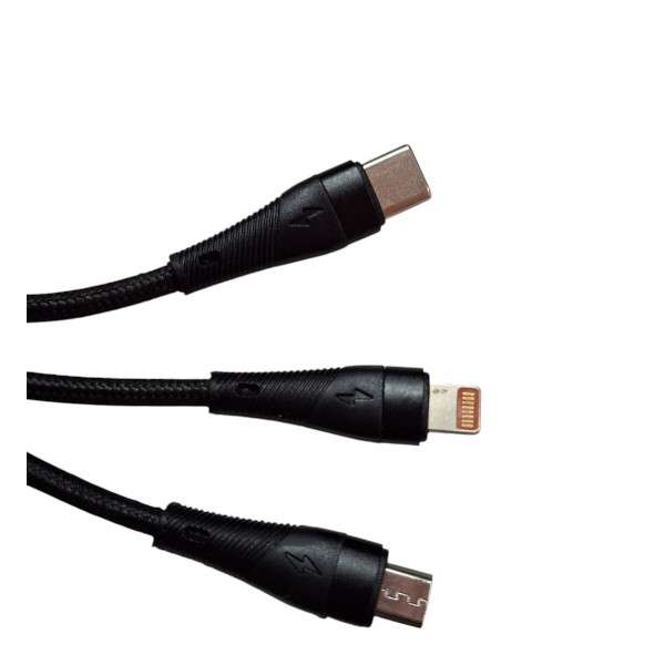 Treqa CA-867 3 In 1 66W Fast Charging Cable