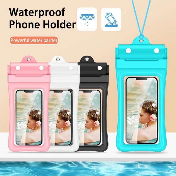 JG20375657 Double Sealed Waterproof 6 Inch Phone Pouch (Three-Fold Inflatable)