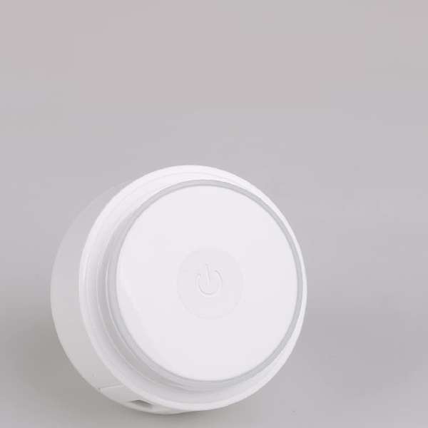 12W 2-Pin Wall Charger with Dual USB Ports LED Touch Lamp 2.4A
