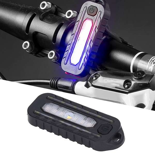 W676 Rechargeable Bike Light Rear Tail Light With Warning Light