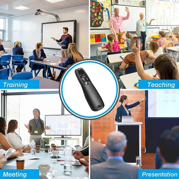 Tangka TK-F400 2.4ghz 2-in-1 USB Type C Battery Operated Laser Presenter